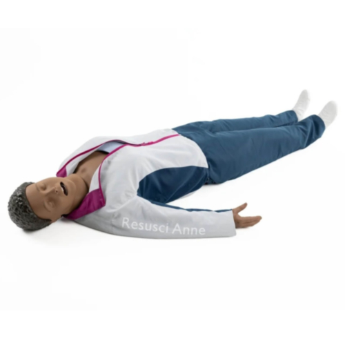 Laerdal Resusci Anne QCPR AED Full Body met Luchtweghoofd in Trolley (donker) 
