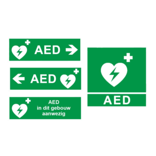 Sticker set AED - 12618