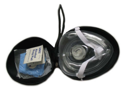 Ambu Rescue Mask beademingsmasker softcase met O2 ventiel - 5020
