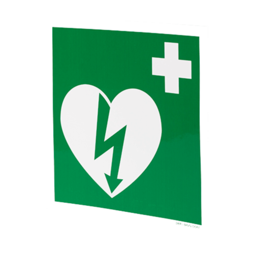 DefiSign AED Sticker 15x15 cm - 10180