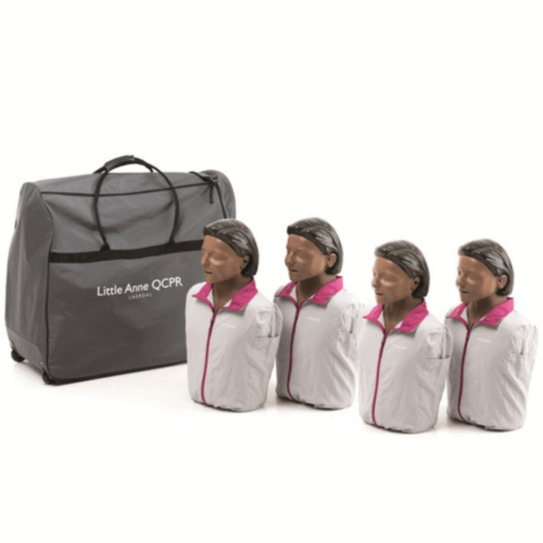 Laerdal Little Anne QCPR 4-pack, donkere huid - 11052