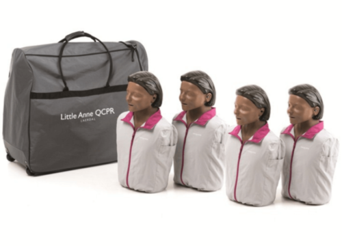 Laerdal Little Anne QCPR 4-pack, donkere huid - 7988