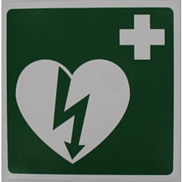 DefiSign AED Sticker 15x15 cm - 950