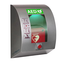 SixCase SC1430 RVS AED Buitenkast Met Drukknop (Grijs) 
